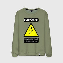 Мужской свитшот Осторожно, душнила
