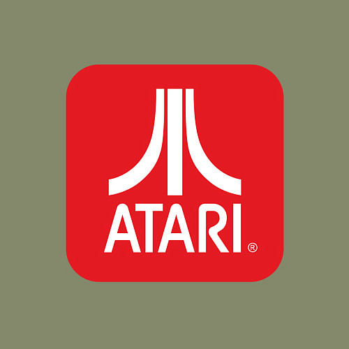 Мужской свитшот Atari logo / Авокадо – фото 3