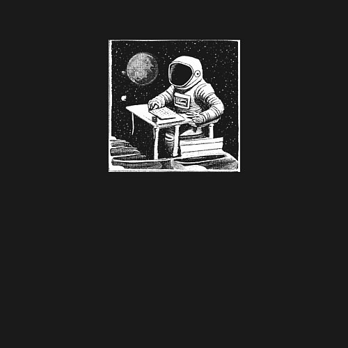 Мужской свитшот Learn, learn! / Черный – фото 3