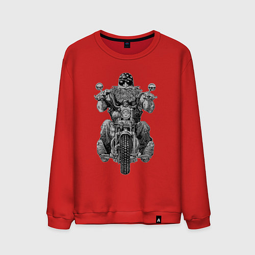Мужской свитшот Ride biker / Красный – фото 1