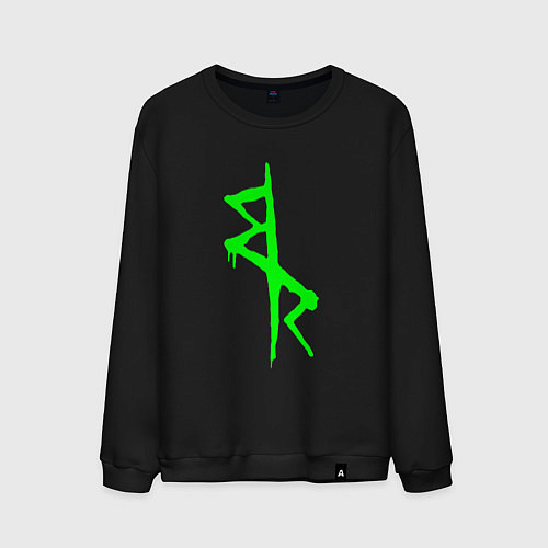 Мужской свитшот Logotype - Cyberpunk: Edgerunners / Черный – фото 1