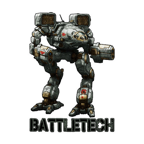 Мужской свитшот Battletech - 16 bit / Белый – фото 3