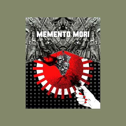 Мужской свитшот Memento-mori / Авокадо – фото 3