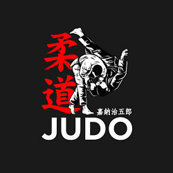 Свитшот хлопковый мужской Дзюдо - бросок, цвет: черный — фото 2