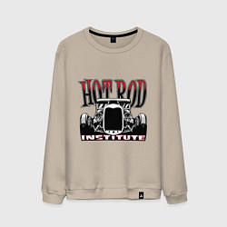 Свитшот хлопковый мужской Hot rod, цвет: миндальный