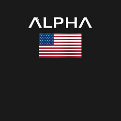 Свитшот хлопковый мужской Alpha USA, цвет: черный — фото 2