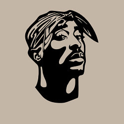 Свитшот хлопковый мужской 2Pac - head, цвет: миндальный — фото 2