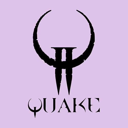 Мужской свитшот Quake II logo / Лаванда – фото 3