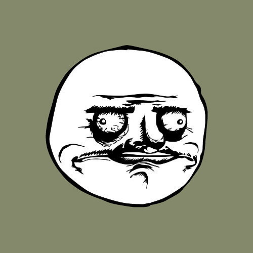 Мужской свитшот Me Gusta - trollface / Авокадо – фото 3