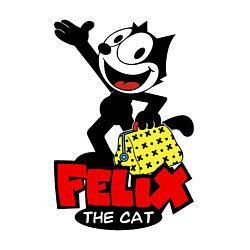 Свитшот хлопковый мужской Cat Felix magic bag, цвет: белый — фото 2