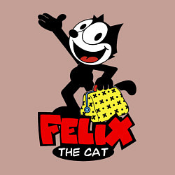 Свитшот хлопковый мужской Cat Felix magic bag, цвет: пыльно-розовый — фото 2