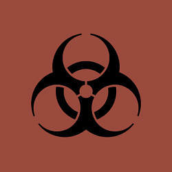 Свитшот хлопковый мужской Biological hazard, цвет: кирпичный — фото 2