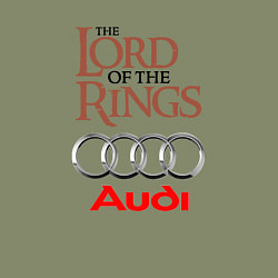 Свитшот хлопковый мужской Audi - властелин колец, цвет: авокадо — фото 2