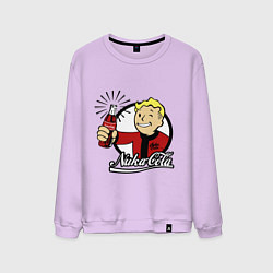 Свитшот хлопковый мужской Vault boy - nuka cola, цвет: лаванда