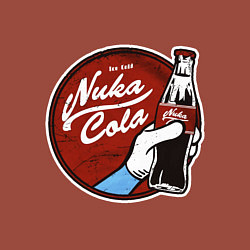 Свитшот хлопковый мужской Nuka cola sticker, цвет: кирпичный — фото 2