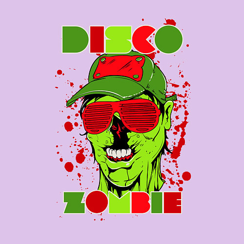 Мужской свитшот Диско зомби / Лаванда – фото 3