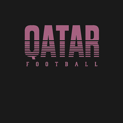 Мужской свитшот Qatar - football / Черный – фото 3