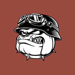 Свитшот хлопковый мужской Evil bulldog head, цвет: кирпичный — фото 2