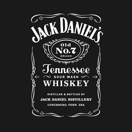 Мужской свитшот Jack Daniels / Черный – фото 3