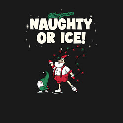 Свитшот хлопковый мужской Naughty or ice, цвет: черный — фото 2