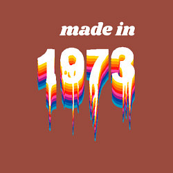 Свитшот хлопковый мужской Made in 1973 liquid art, цвет: кирпичный — фото 2