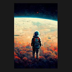 Свитшот хлопковый мужской I want to be an astronaut, цвет: черный — фото 2