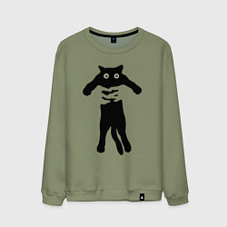 Мужской свитшот Кот на ручках
