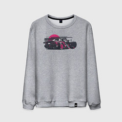 Свитшот хлопковый мужской JDM Girl, цвет: меланж