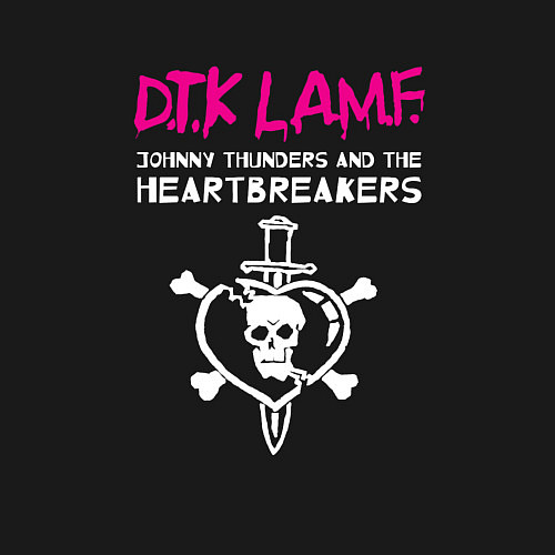 Мужской свитшот Johnny Thunders and The Heartbreakers панк рок гру / Черный – фото 3