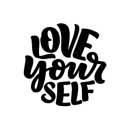 Мужской свитшот Люби себя / Белый – фото 3