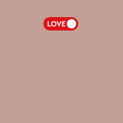 Свитшот хлопковый мужской Love on, цвет: пыльно-розовый — фото 2