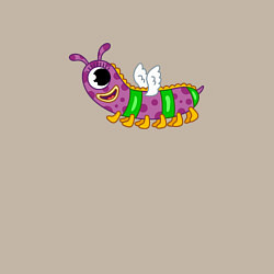 Свитшот хлопковый мужской Мультяшный монстр, цвет: миндальный — фото 2