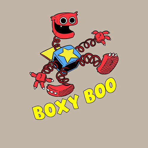 Мужской свитшот Project Playtime - Boxy Boo / Миндальный – фото 3