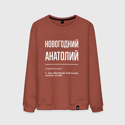 Мужской свитшот Новогодний Анатолий