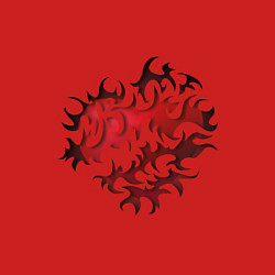 Свитшот хлопковый мужской Трайбл сердце, цвет: красный — фото 2