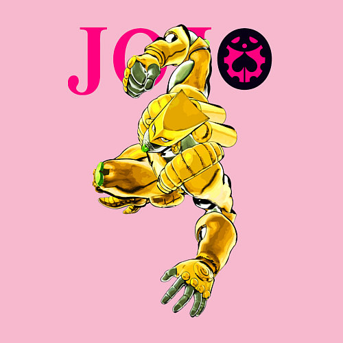 Мужской свитшот The World - stand of Dio Brando - Jojo / Светло-розовый – фото 3