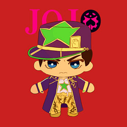 Свитшот хлопковый мужской Little Jotaro Cujo - JoJo Bizarre Adventure, цвет: красный — фото 2