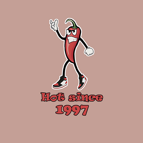 Мужской свитшот Hot since 1997 / Пыльно-розовый – фото 3