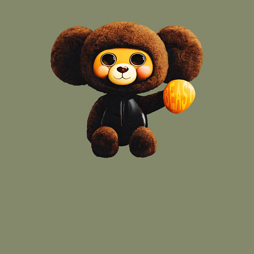 Мужской свитшот А stuffed beast in latex / Авокадо – фото 3