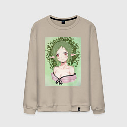 Свитшот хлопковый мужской Сульфи Реинкарнация безработного, цвет: миндальный