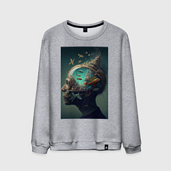 Мужской свитшот Мысли о море