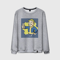 Мужской свитшот Волт-Бой с пальцем вверх