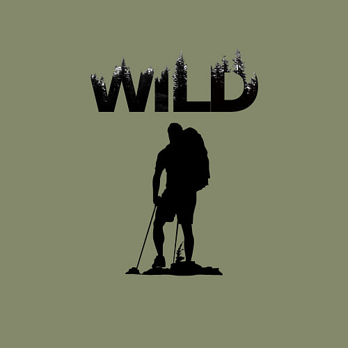 Мужской свитшот Туризм - дикий мир / Авокадо – фото 3