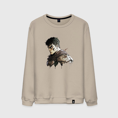 Мужской свитшот Арт персонажа Гатс / Миндальный – фото 1