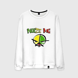 Свитшот хлопковый мужской Noize MC rap, цвет: белый