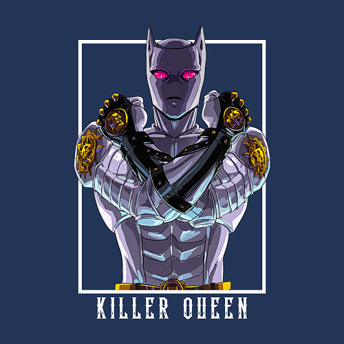 Мужской свитшот Killer Queen anime / Тёмно-синий – фото 3