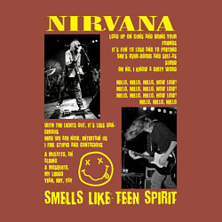 Свитшот хлопковый мужской Nirvana SLTS, цвет: кирпичный — фото 2