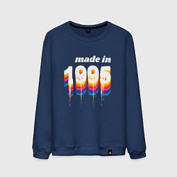 Свитшот хлопковый мужской Made in 1995 liquid art, цвет: тёмно-синий