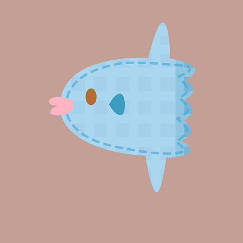 Мужской свитшот Луна-рыбка / Пыльно-розовый – фото 3