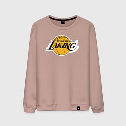 Свитшот хлопковый мужской Kobe Bryant laking, цвет: пыльно-розовый
